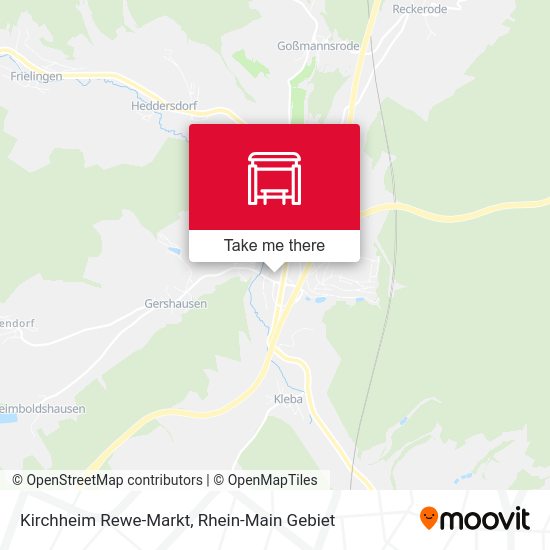 Карта Kirchheim Rewe-Markt
