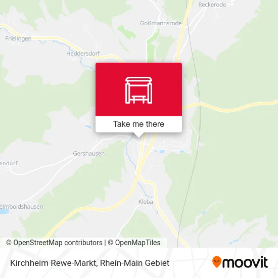 Карта Kirchheim Rewe-Markt
