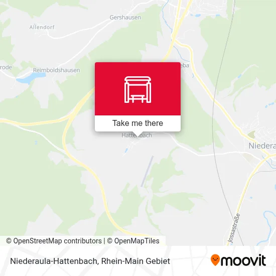 Niederaula-Hattenbach map
