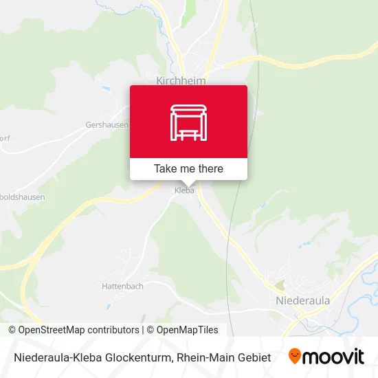 Карта Niederaula-Kleba Glockenturm