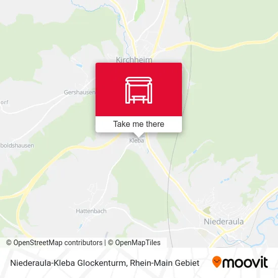 Карта Niederaula-Kleba Glockenturm