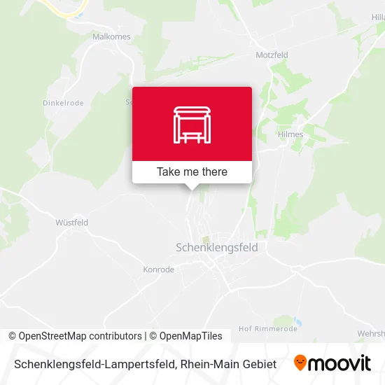 Карта Schenklengsfeld-Lampertsfeld