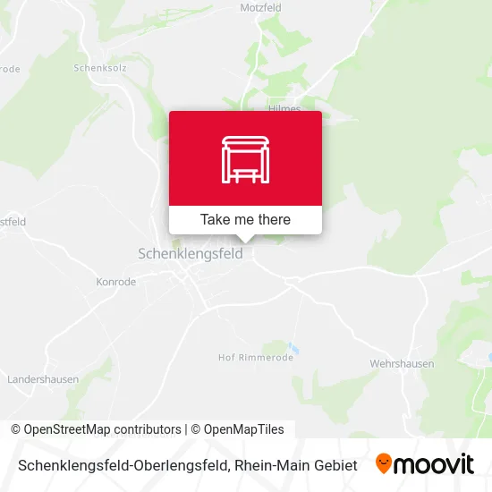 Карта Schenklengsfeld-Oberlengsfeld