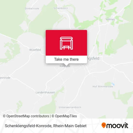 Карта Schenklengsfeld-Konrode