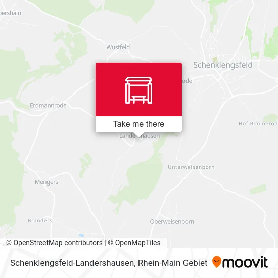 Карта Schenklengsfeld-Landershausen