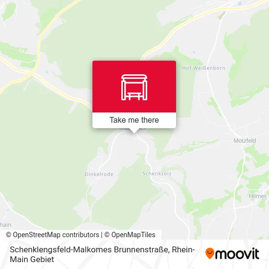Карта Schenklengsfeld-Malkomes Brunnenstraße