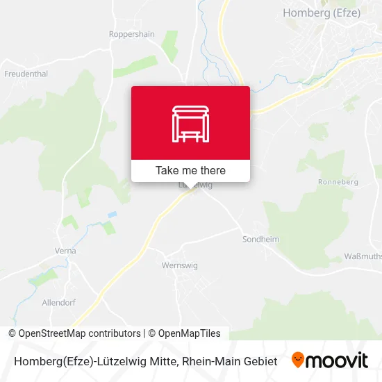 Homberg(Efze)-Lützelwig Mitte map