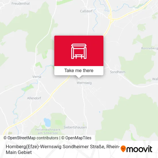 Карта Homberg(Efze)-Wernswig Sondheimer Straße