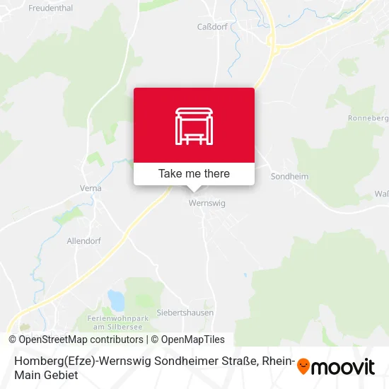 Карта Homberg(Efze)-Wernswig Sondheimer Straße