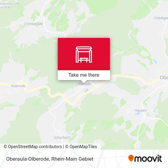 Карта Oberaula-Olberode