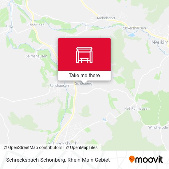 Schrecksbach-Schönberg map
