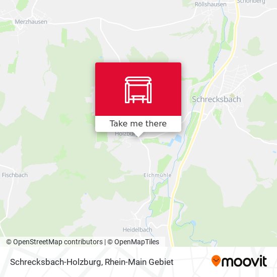 Schrecksbach-Holzburg map