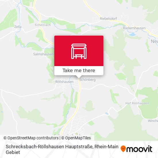 Schrecksbach-Röllshausen Hauptstraße map