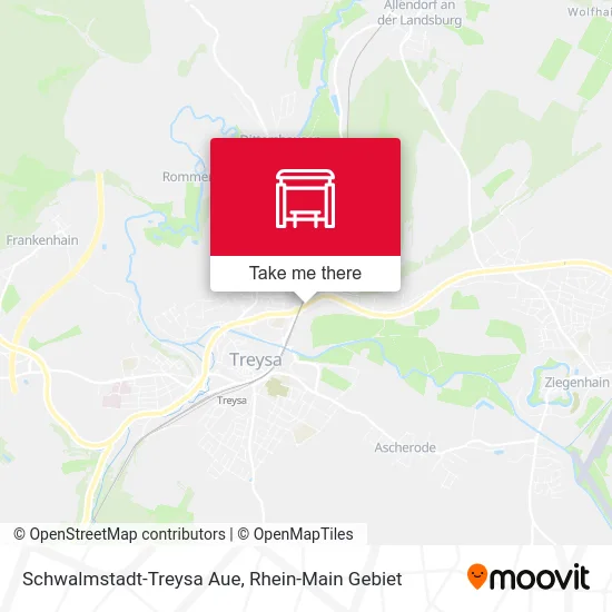 Карта Schwalmstadt-Treysa Aue