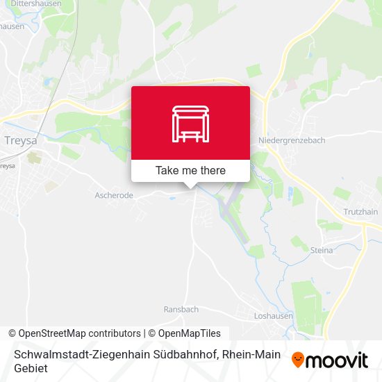 Schwalmstadt-Ziegenhain Südbahnhof map