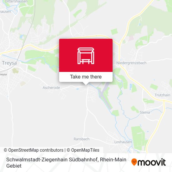 Schwalmstadt-Ziegenhain Südbahnhof map