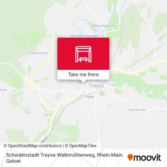 Schwalmstadt-Treysa Walkmühlenweg map