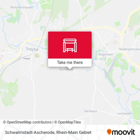 Schwalmstadt-Ascherode map