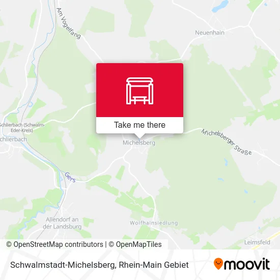Карта Schwalmstadt-Michelsberg