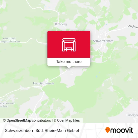 Карта Schwarzenborn Süd