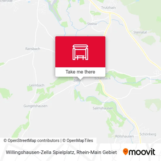 Карта Willingshausen-Zella Spielplatz