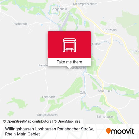 Willingshausen-Loshausen Ransbacher Straße map