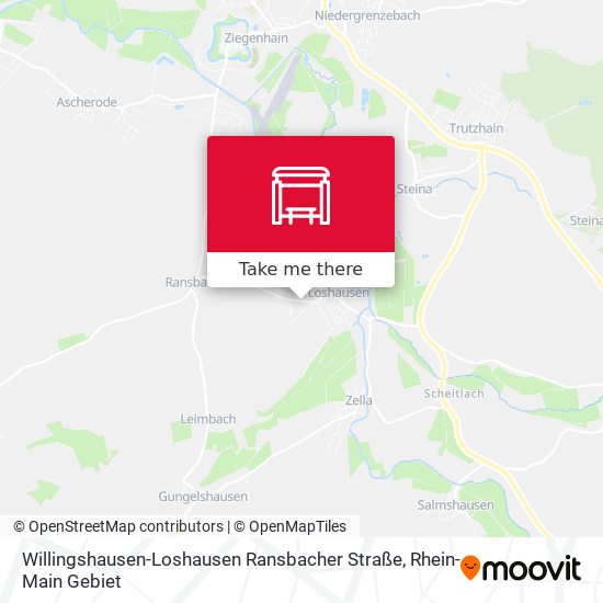 Willingshausen-Loshausen Ransbacher Straße map