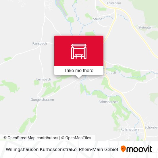 Willingshausen Kurhessenstraße map