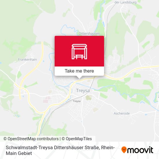 Schwalmstadt-Treysa Dittershäuser Straße map