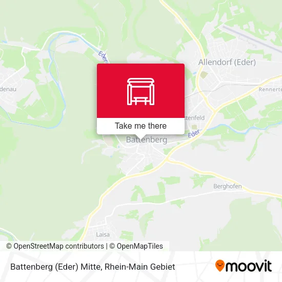 Карта Battenberg (Eder) Mitte