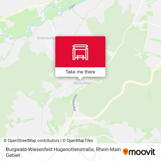 Burgwald-Wiesenfeld Hugenottenstraße map