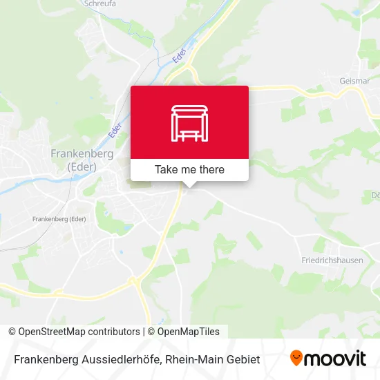 Карта Frankenberg Aussiedlerhöfe