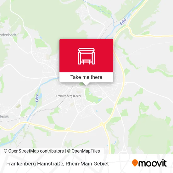 Frankenberg Hainstraße map