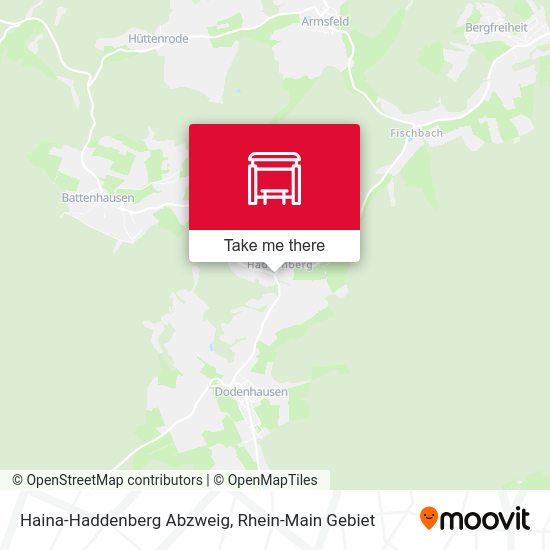 Карта Haina-Haddenberg Abzweig