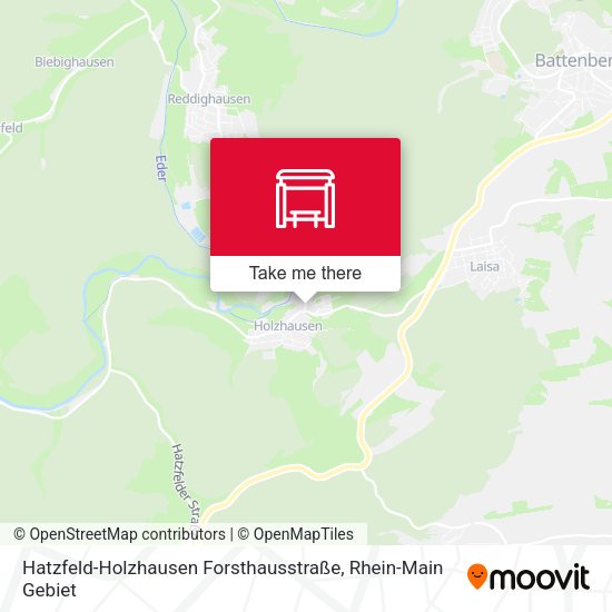 Hatzfeld-Holzhausen Forsthausstraße map