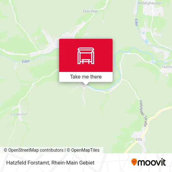 Карта Hatzfeld Forstamt
