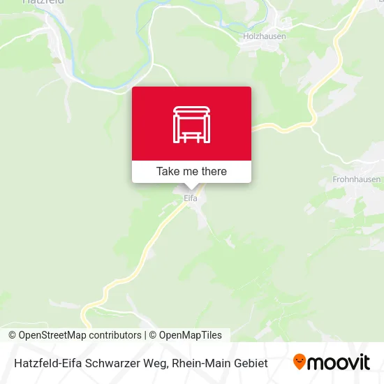 Карта Hatzfeld-Eifa Schwarzer Weg