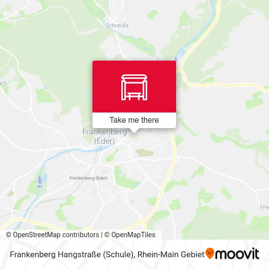 Карта Frankenberg Hangstraße (Schule)