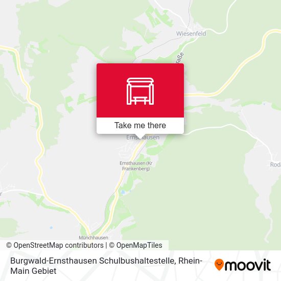 Burgwald-Ernsthausen Schulbushaltestelle map