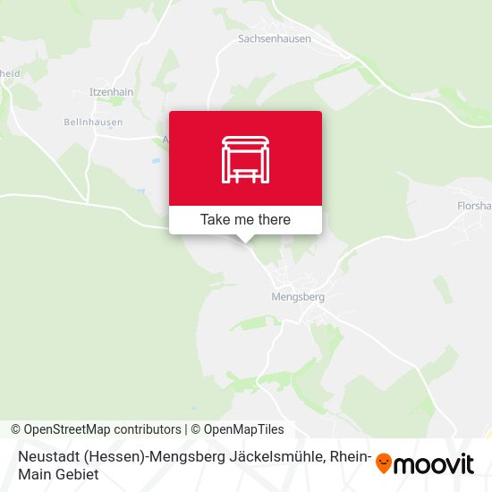 Карта Neustadt (Hessen)-Mengsberg Jäckelsmühle