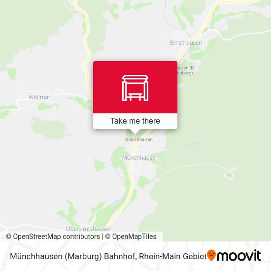 Münchhausen (Marburg) Bahnhof map