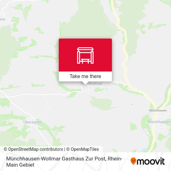 Münchhausen-Wollmar Gasthaus Zur Post map