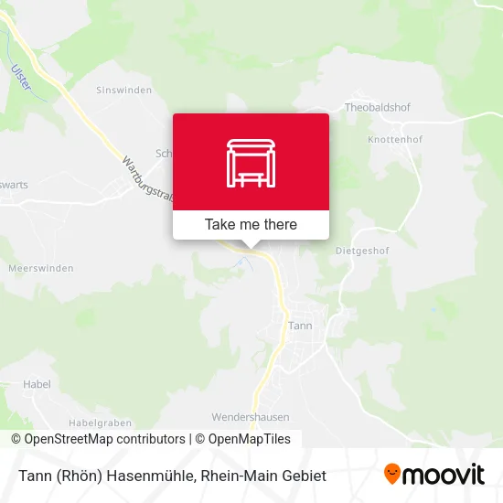 Карта Tann (Rhön) Hasenmühle