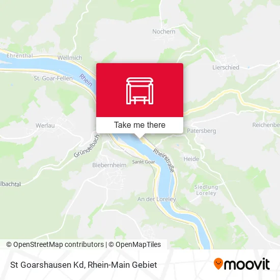 Карта St Goarshausen Kd