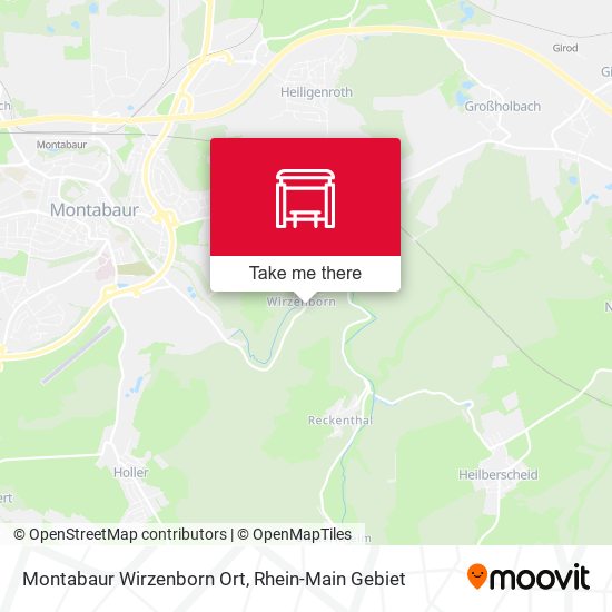 Карта Montabaur Wirzenborn Ort