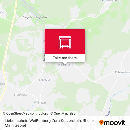 Карта Liebenscheid Weißenberg Zum Ketzerstein