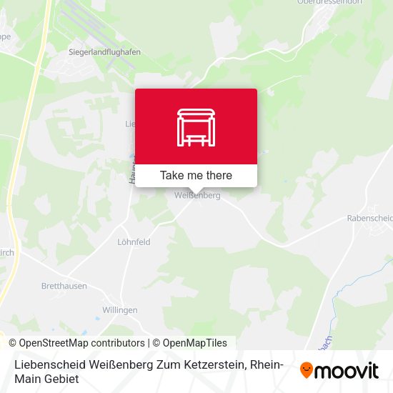 Liebenscheid Weißenberg Zum Ketzerstein map