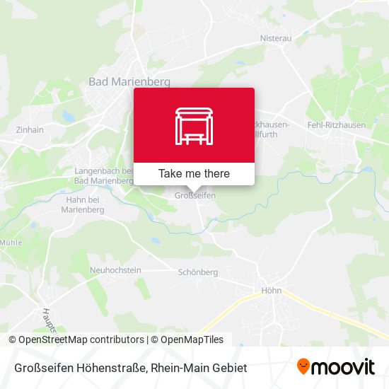 Großseifen Höhenstraße map