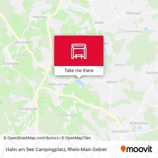 Hahn am See Campingplatz map