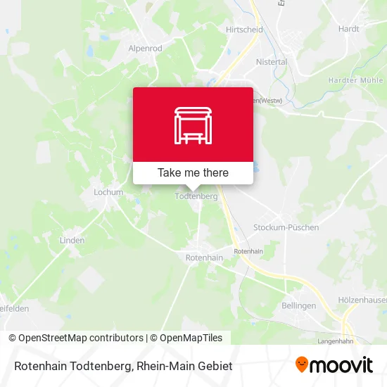 Карта Rotenhain Todtenberg